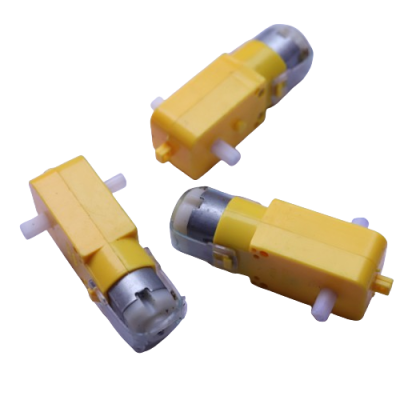 TT Geared Motor DC 3-6V Dual Shaft for Robotics and DIY Projects (Pack of 3)